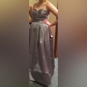 Grey bridesmaids dress